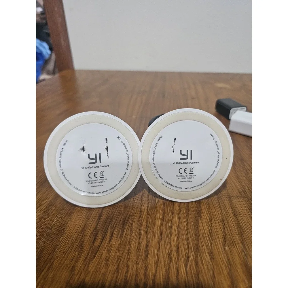 Lot Of 2 YI 1080p Home Camera For Indoor Security, Model YYS.2518 / YYS.2016